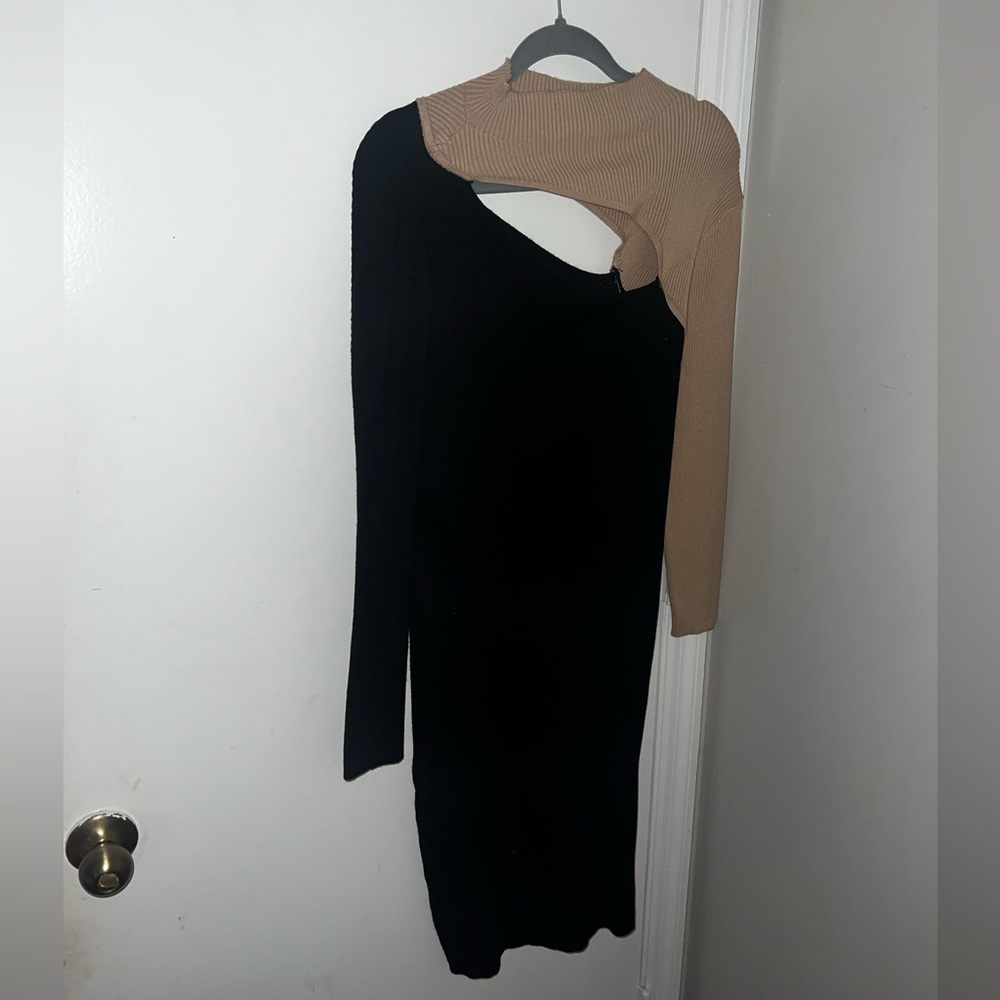 Fashion Nova Plus Size Long Sleeve Midi Dress